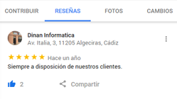 Reseñas de Dinan Informática